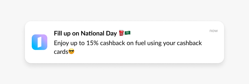 holiday promo push notification alinmapay e wallet